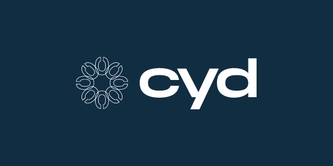 Cyd Logo with blue background